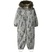 Name it Functioneel pak 'NMNSNOW10' bruin / grijs / lichtgrijs