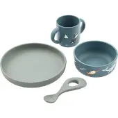 Liewood Vivi printed servies set 4-delig Arctic Sea-Ocean view