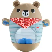 Fisher Price Inflatable Bear Poke And Rock Blauw Kinderen