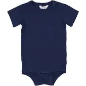 Joha Romper s/s - Bamboe - Marineblauw - - 70 - Rompers Korte Mouw