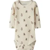 Name it Rompertje/body 'NBMDenkab' blauw / marine / bruin / stone grey