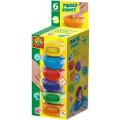 SES Creative vingerverf 00398 - 6 kleuren - 45 ml