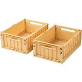 Liewood Faltklassen - 36x25x13,5 - Medium+ - 2er-Pack - Lemon Ge - - One Size - Klappbox