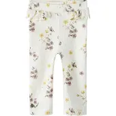Lil´ Atelier Leggings 'NBFGavo' lichtgeel / olijfgroen / mauve / offwhite