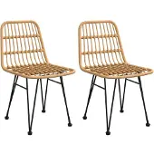 vidaXL Tuinstoelen 2 st 48x62 84 cm PE-rattan