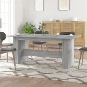Prolenta Maison Exclusive - Eettafel, grijs Sonoma, 180x90x76 cm, houtvezel
