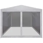 Syfax Partytent met 4 mesh zijwanden 3x3 m