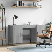 Prolenta Maison Exclusive - Bureau, grijs Sonoma, 140x50x75 cm, houtvezel