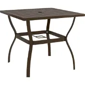 Syfax Tuintafel 81,5x81,5x72 cm staal bruin