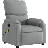 Syfax Massagestoel met lichtgrijze stof