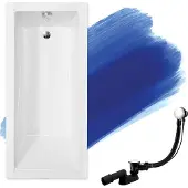 Badland MODERN SLIM ligbad 160 x 70 cm wit