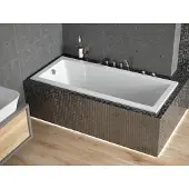 Besco MODERN SLIM ligbad 180 x 80 cm wit met baddrager