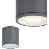 Rabalux 8150 Buitenwandlamp Akron, GU10, aluminium, antraciet, rond, ø90mm
