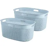 Curver Filo Wasmand - 45L - Set van 2 stuks - Blauw