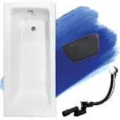 Besco TALIA ligbad 140 x 70 cm wit met hoofdsteun