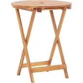 Syfax Tuintafel inklapbaar 60x75 cm massief acaciahout