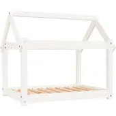 Syfax Hondenbed 81x60x70 cm massief grenenhout wit