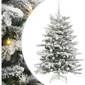 Syfax Kunstmatige Inklapbare Kerstboom Wit 150 cm PE en PVC