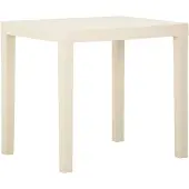 Syfax Tuintafel 79x65x72 cm kunststof wit