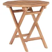 The Living Store : Opklapbare tuintafel, 45x45x45 cm, massief teakhout