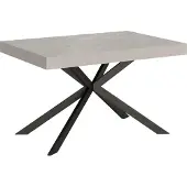 Ityhome - Uittrektafel 120/224x90 cm, afwerking: Plaker Kaschmir, poten: antraciet
