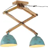 Syfax Plafondlamp 25 W E27 29x18x85 cm verweerd blauw