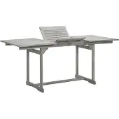 Syfax Tuintafel (120-170)x80x75 cm massief acaciahout