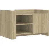 vidaXL Salontafel 80x50x50 cm bewerkt hout sonoma eikenkleurig