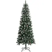 Syfax Kunstkerstboom met standaard 210 cm PVC groen