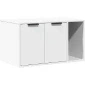 Syfax Kattenbakkast 80x50x45 cm bewerkt hout wit