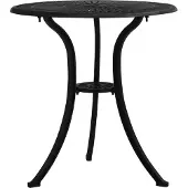 Syfax Tuintafel 62x62x65 cm gietaluminium zwart