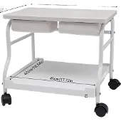 OEM Salonwagen, inklapbaar bord, hoge draagkracht, WIT