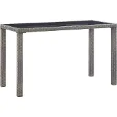 Syfax Tuintafel 123x60x74 cm poly rattan antraciet