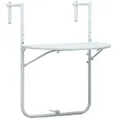 Syfax Balkontafel hangend 60x64x83,5 cm rattan-look kunststof wit