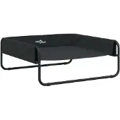 Syfax Hondenmand verhoogd oxford stof en staal antracietkleurig