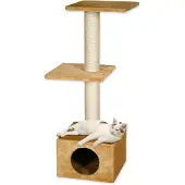 Magic Cat Kattenmand Alexia, beige, 35x35x109 cm
