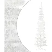 Syfax Kunstkerstboom half met standaard smal 240 cm wit