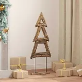 Prolenta Maison Exclusive - Kerstboom, bruin, 90 cm, massief teakhout