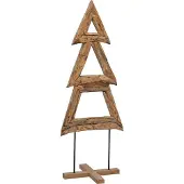 Syfax Kerstboom met standaard Bruin 90 cm Massief teakhout