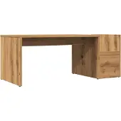 vidaXL Salontafel 90x45x35 cm bewerkt hout artisan eikenkleurig
