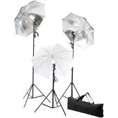 vidaXL Fotostudioset met lampen, paraplu's, achtergrond en reflector