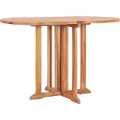 Syfax Tuintafel inklapbaar 120x70x75 cm massief teakhout