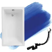 Badland CAPRI ligbad 100 x 70 cm wit