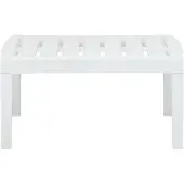 Syfax Tuintafel 78x55x38 cm kunststof wit