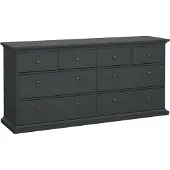 Dmora Asiagela - Ladekast, 183x49x87h cm Grijs, 8 Laden
