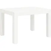 Syfax Tuintafel 59x47x40 cm PP wit