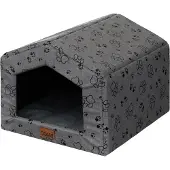 Doggy Hondenmand Huisje met Kussen - Waterdicht & Makkelijk Schoon te Maken
