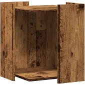 vidaXL Kattenbakomheining Oud hout 42 x 42 x 51 cm