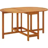 Syfax Tuintafel 130x90x72 cm massief acaciahout