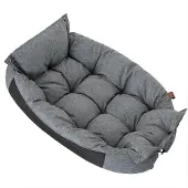 Doggy Hondenmand & Matras 2-in-1 Waterdicht 76x55cm Grijs